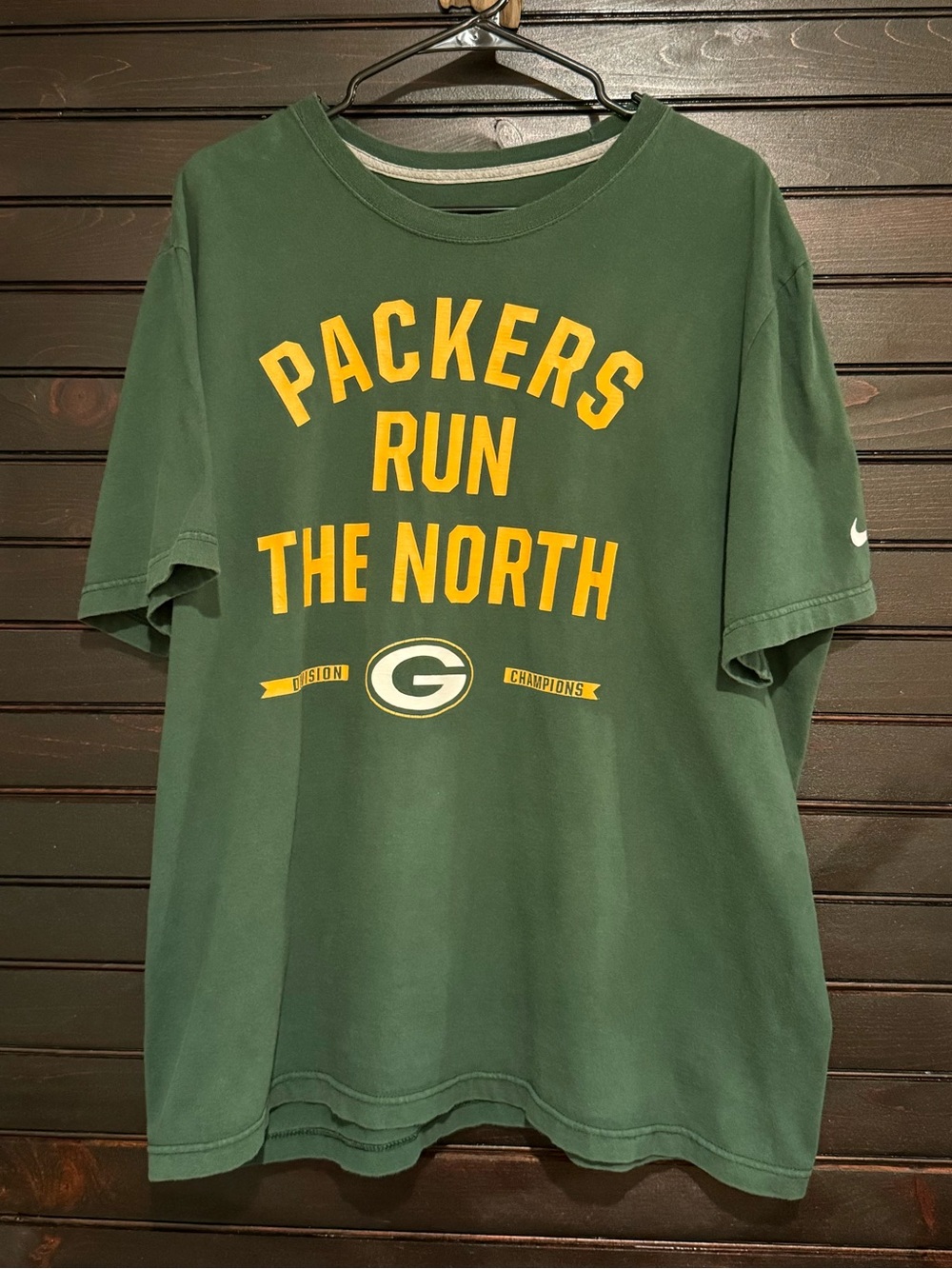 Packers Run The North Men's Cotton Short sleeve Tee  Size XXL Nike